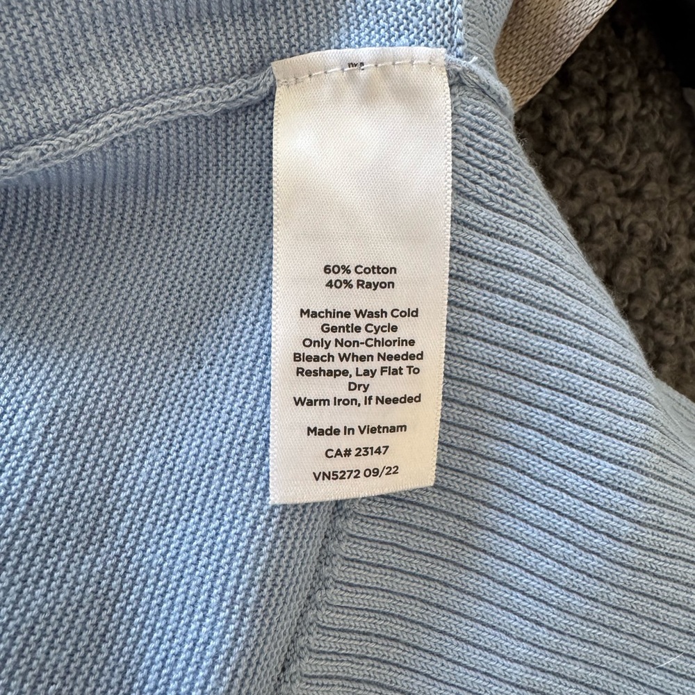 Talbots Light Blue Cardigan Sweater - Picture 5 of 5